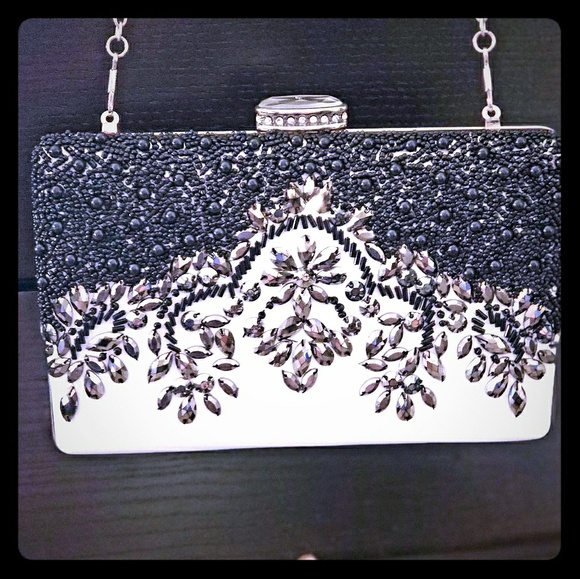 Lulu Townsend Handbags - Lulu Townsend Jewel Beaded Clutch